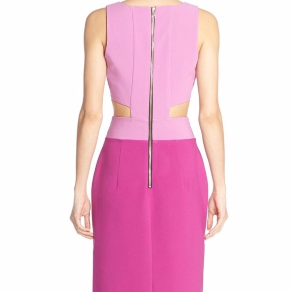 Maria Bianca Nero pink colorblock gown - Picture 3 of 6